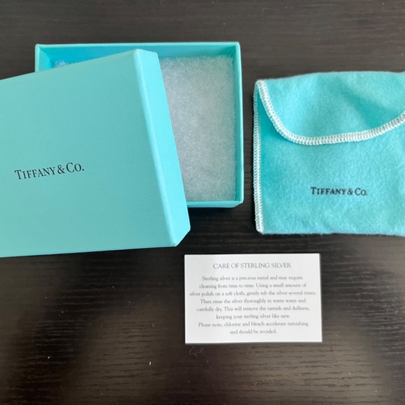 New Tiffany Co. Atlas 2004 Sterling Silver .925 Cable Key Chain Ring Fob - Picture 3 of 9